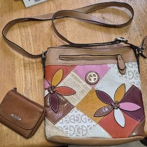 Gianni Bini Floral Patchwork Crossbody Bag